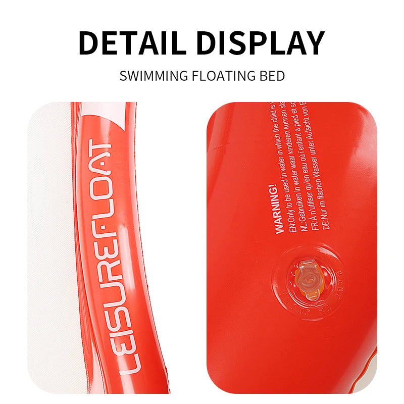 Inflatable pool floating mattress 