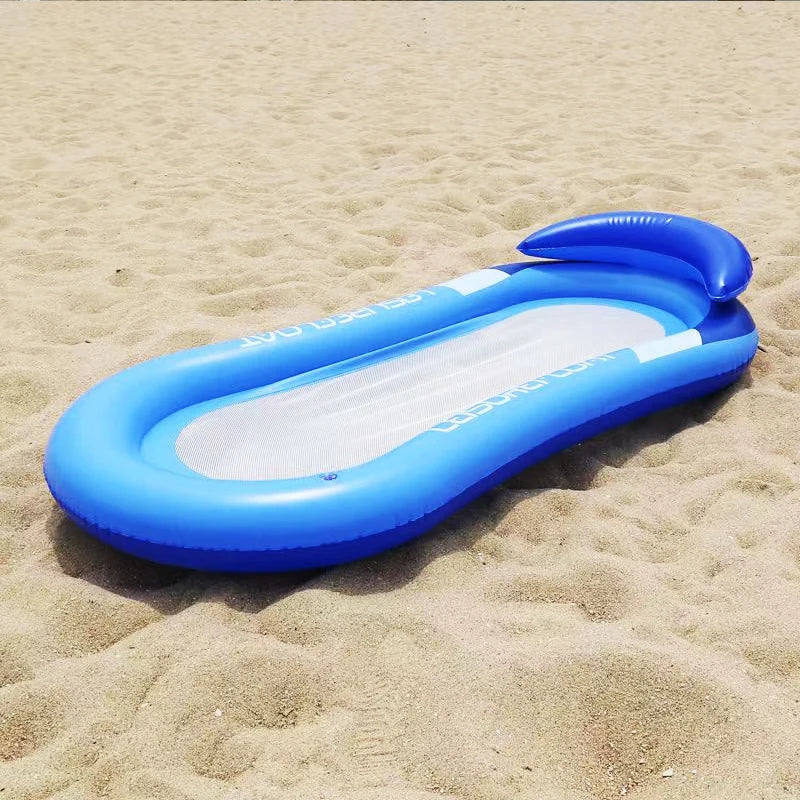 Inflatable pool floating mattress 