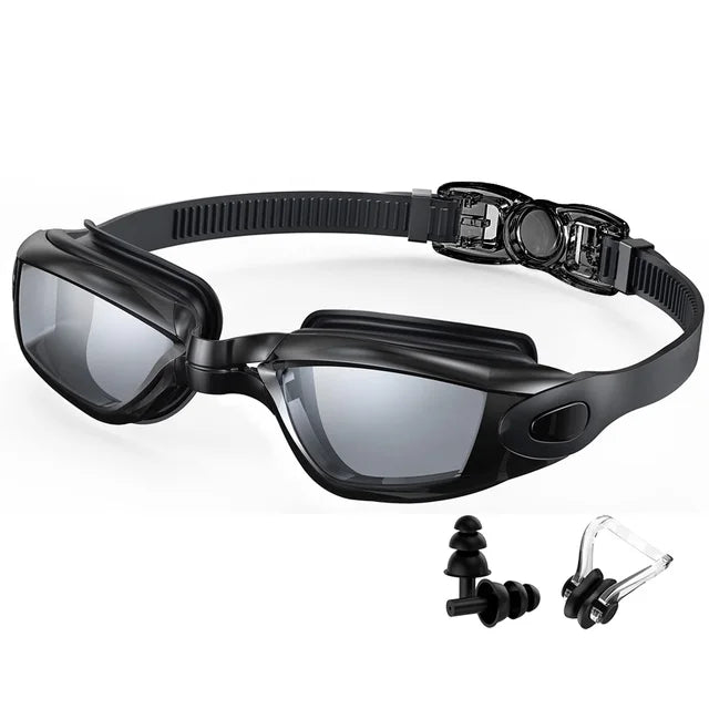 Swimming Goggles Professional Waterproof Swim Eyewear Glasses Anti-Fog 100% UV Protection