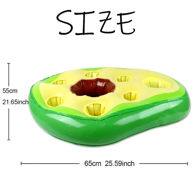 Summer Sea Bucket Cup Holder Inflatable Pool Beach Swimming Play Family Party Float Beer Drink Tray Cooler Table Toy Accessories